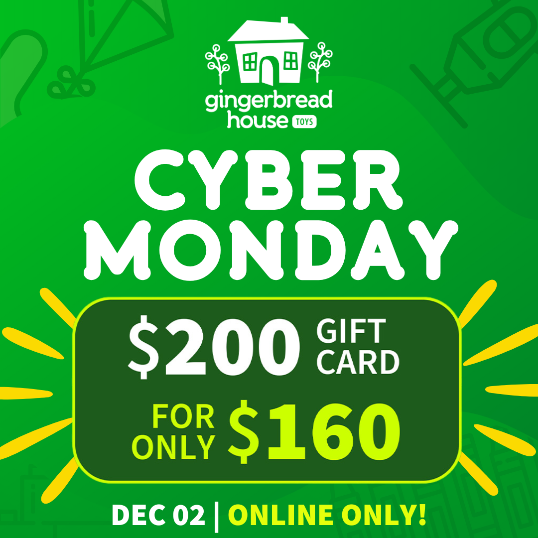 20% OFF Online Gift Cards at Gingerbread House Toys!