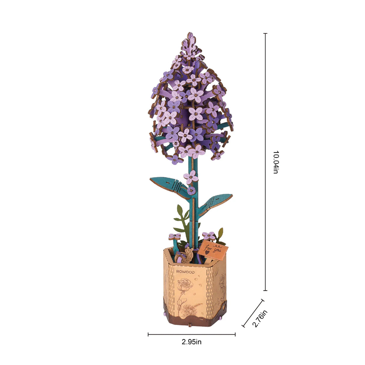 3D Wooden Flower: Lilac