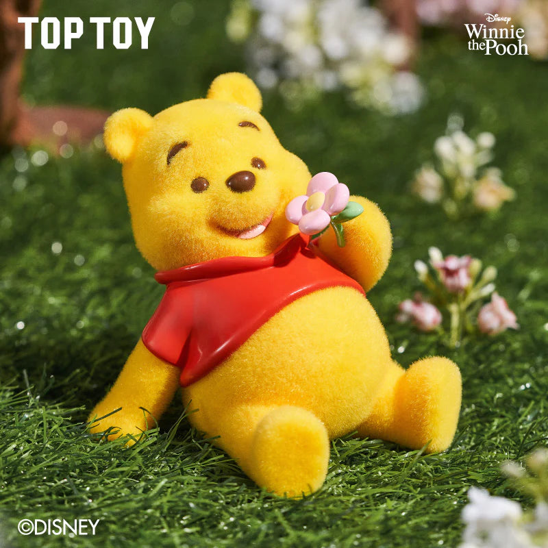 Winnie the Pooh Happy Everyday Series – Flocked Blind‑Box Figures
