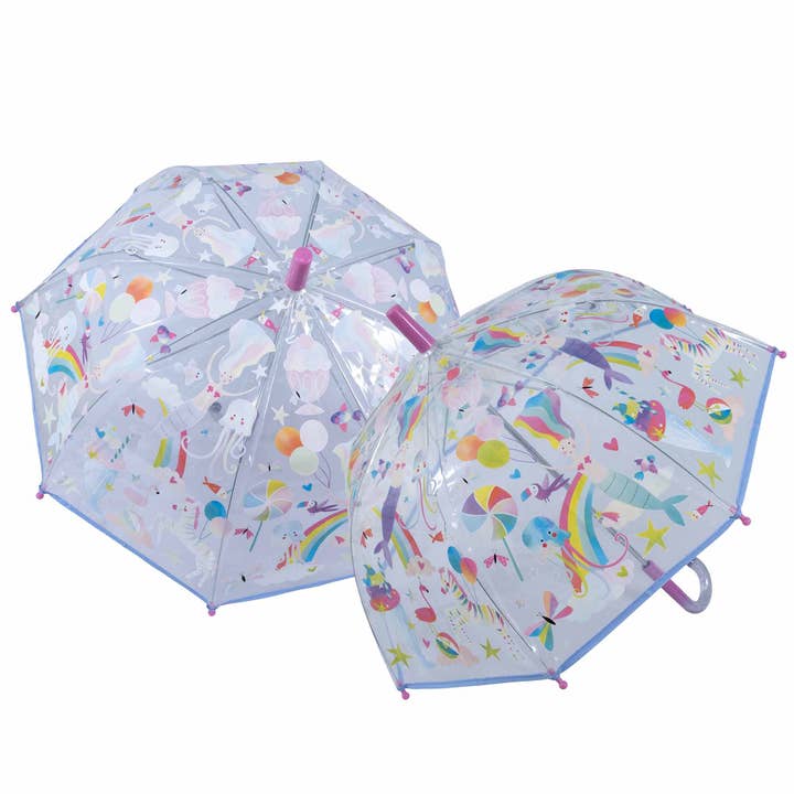 Floss & Rock Color Changing Fantasy Transparent Umbrella
