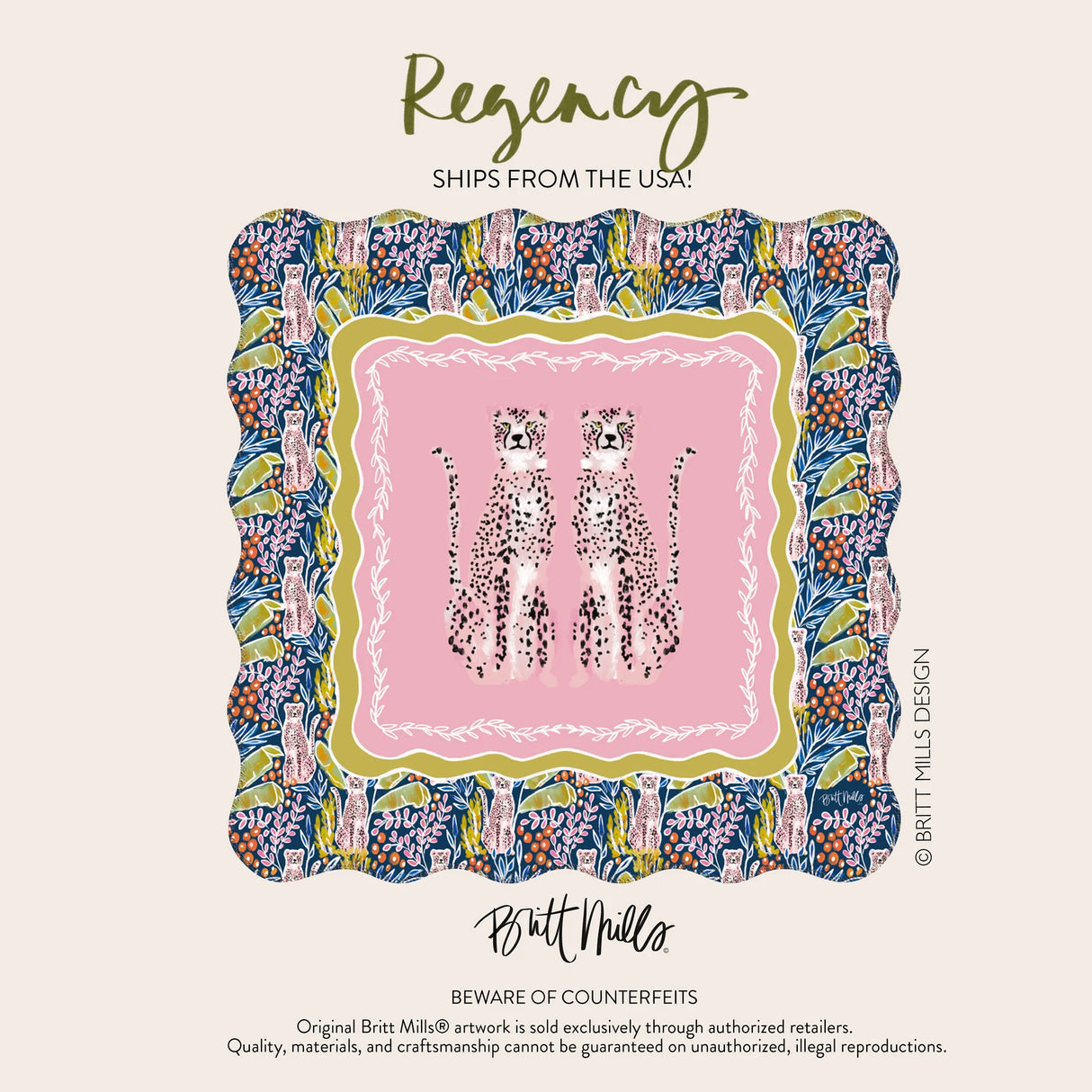 Britt Mills Mahjong Mat - Regency