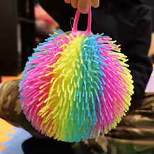 Rainbow Puffer Ball 8 in