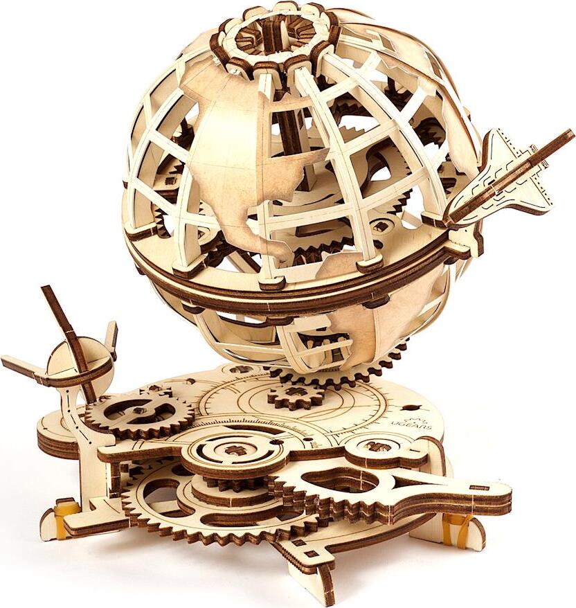 UGears Globus Wooden 3D Globe Model