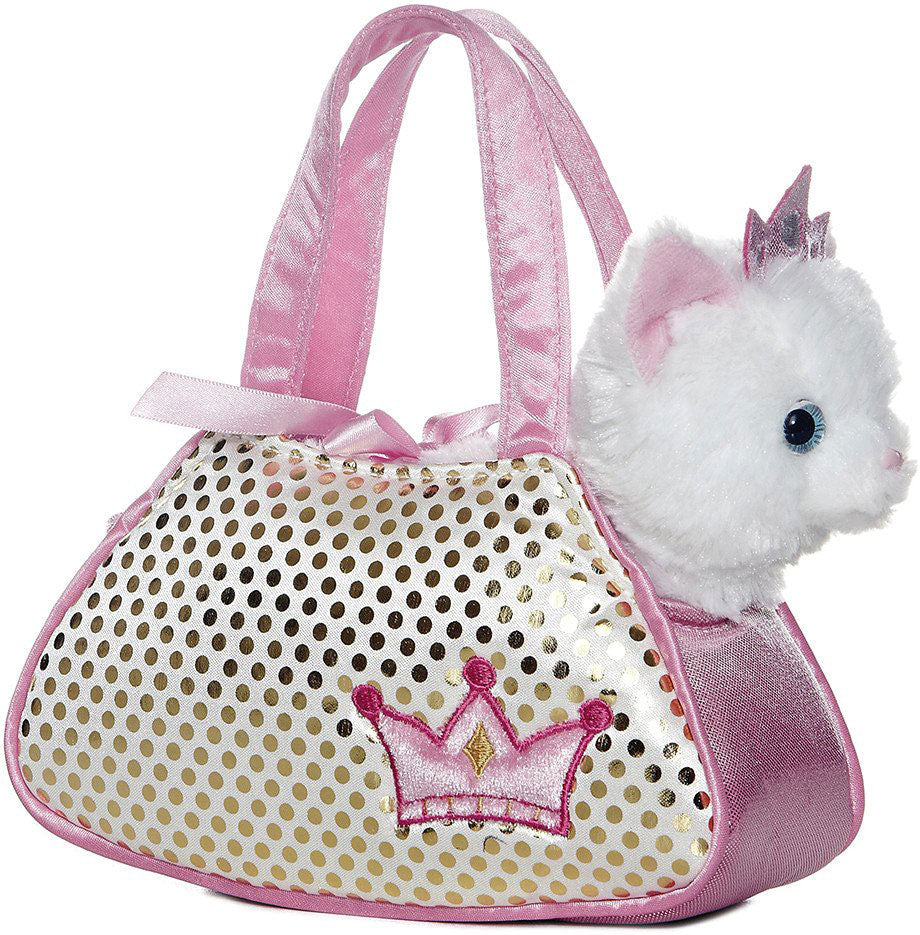 Fancy Pals - Princess Kitty Pet Carrier 7in