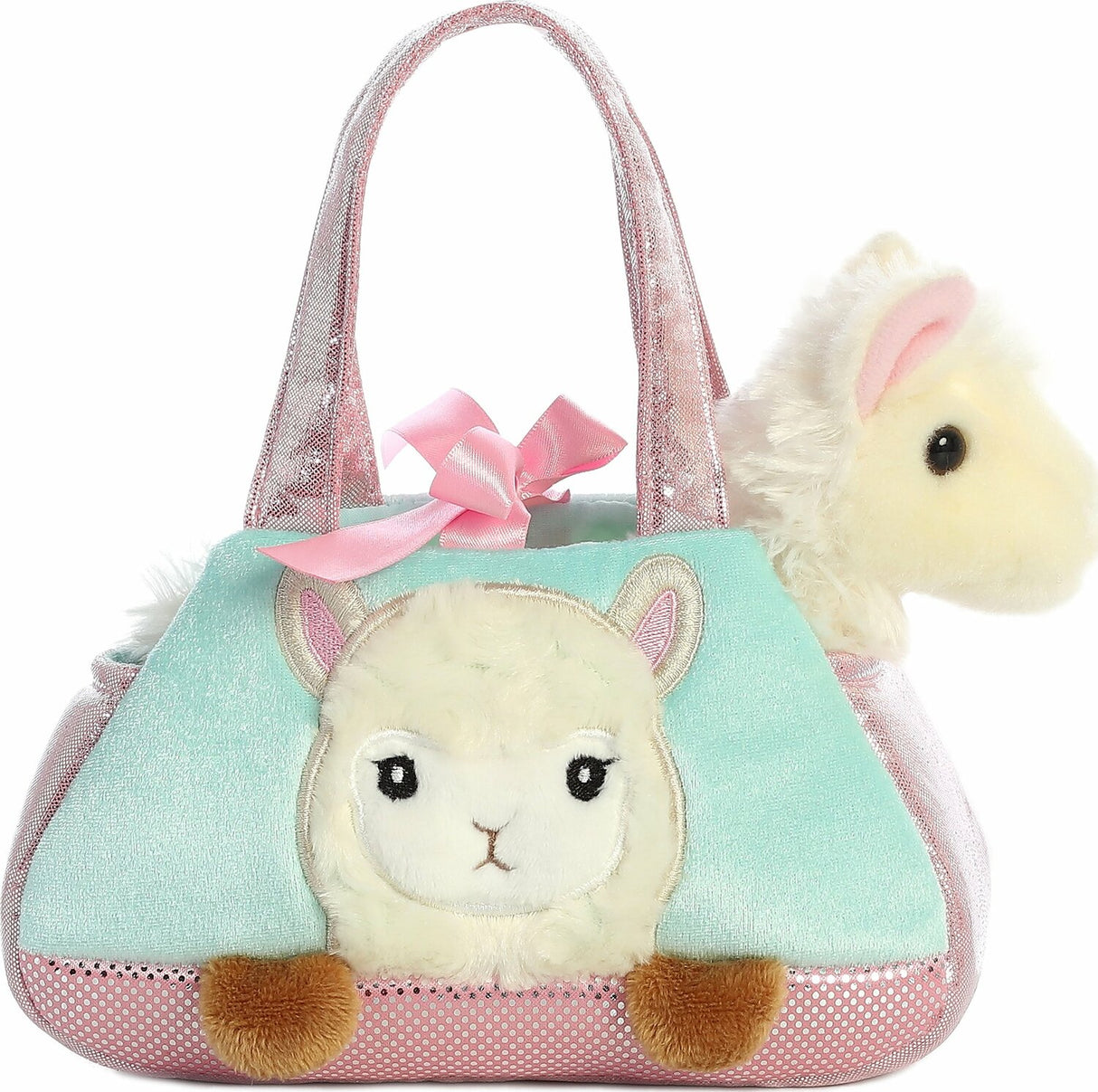 Aurora Fancy Pals  7" Peek-a-boo Llama