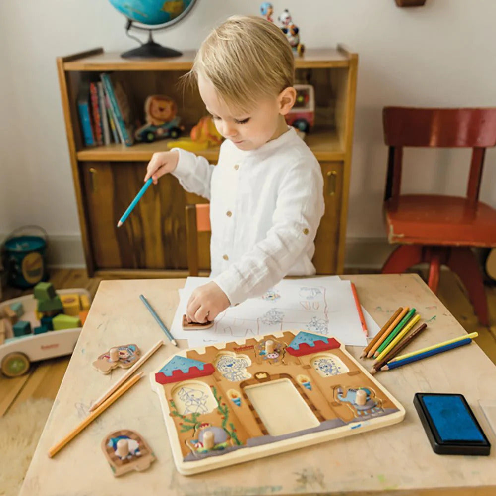 Bababoo's Castle Stamp Game Puzzle