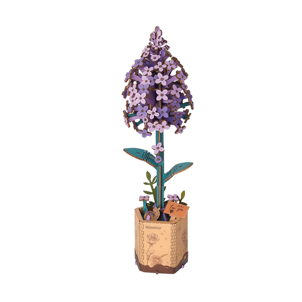 3D Wooden Flower: Lilac