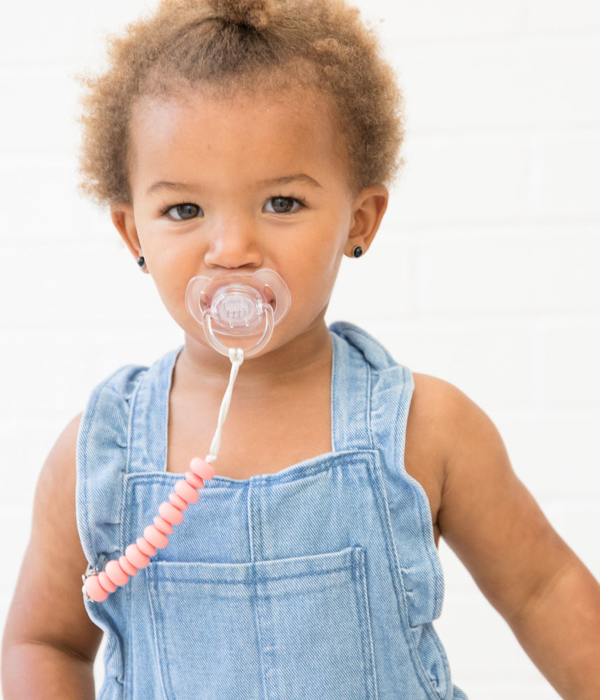 Pink Pacifier Clip