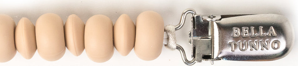 Oatmeal Pacifier Clip