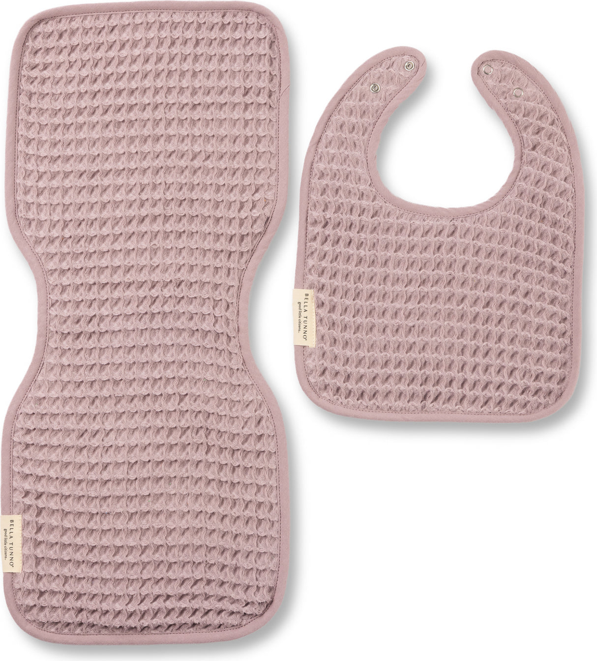 Reversible Bib + Burp Set Orchid