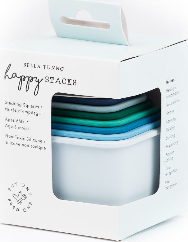 Cool Blue Happy Stacks