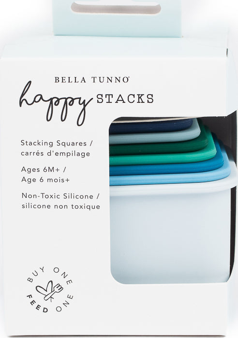 Cool Blue Happy Stacks