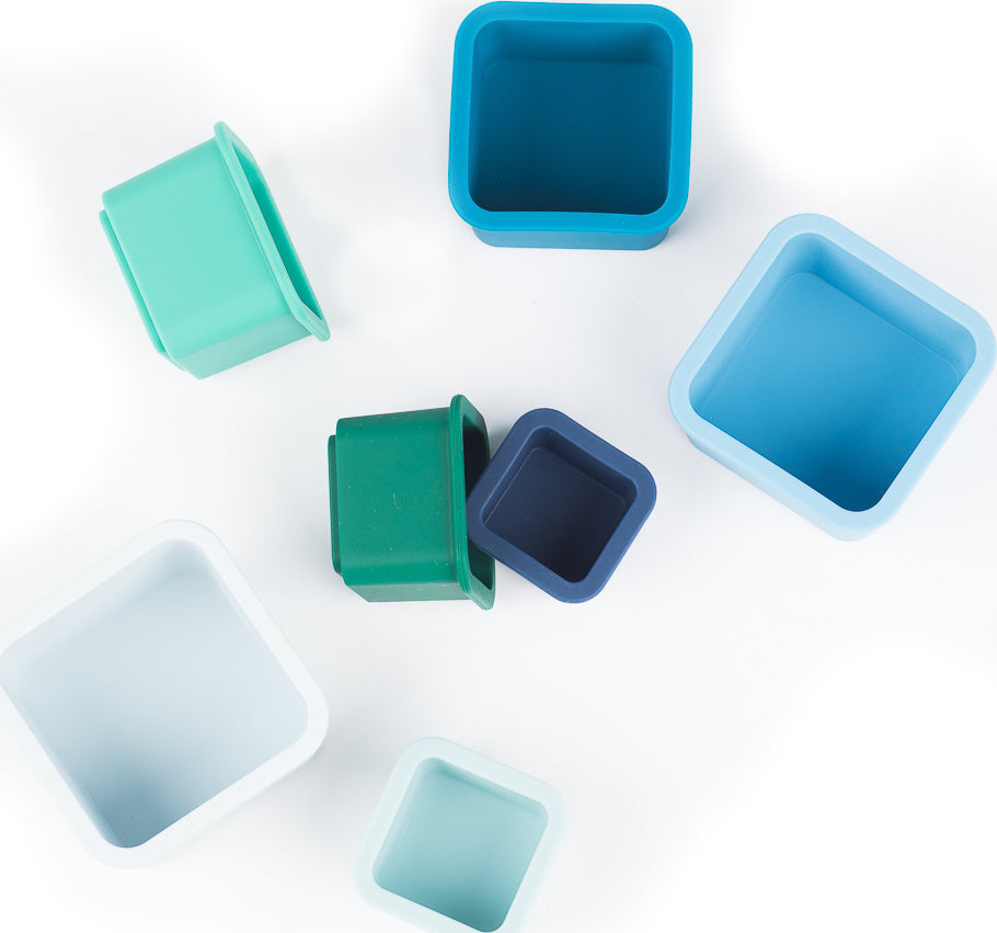 Cool Blue Happy Stacks