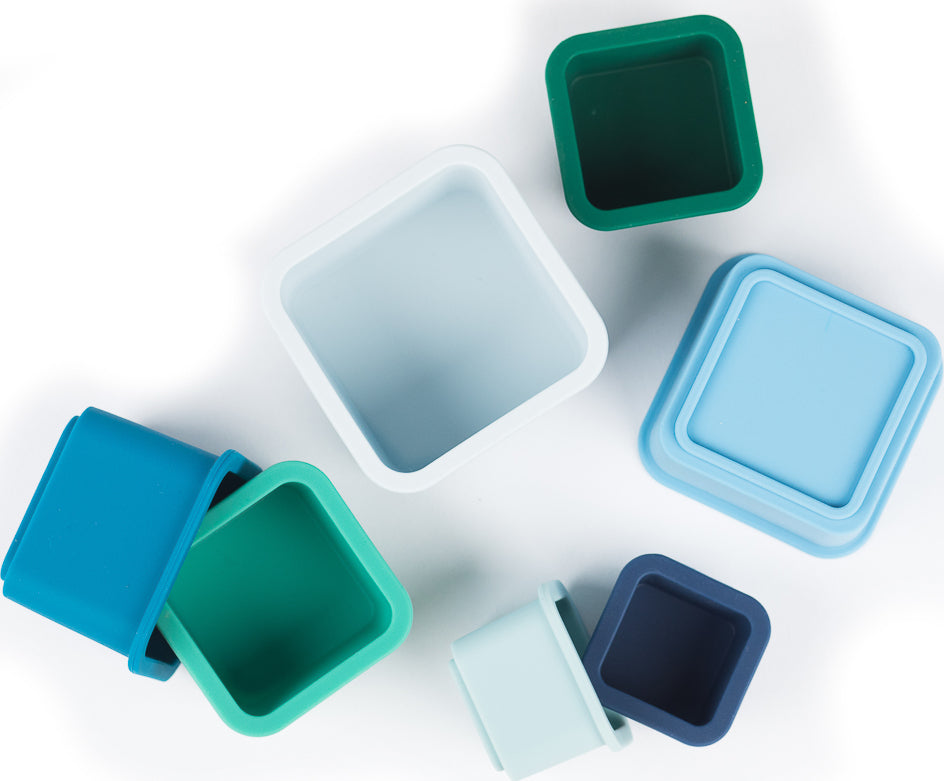 Cool Blue Happy Stacks