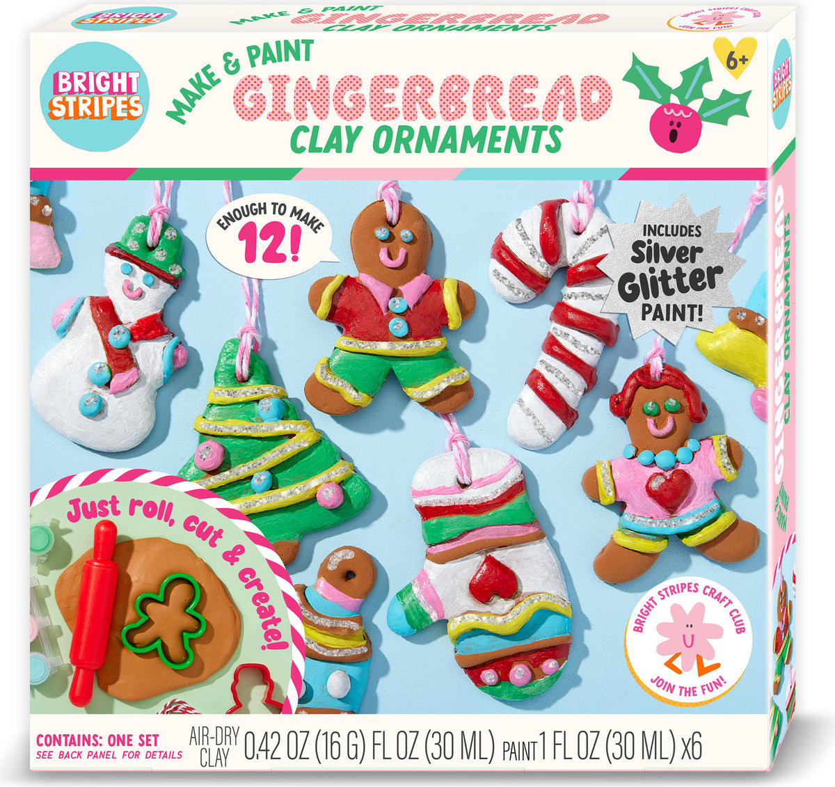 Make & Paint Gingerbread Clay Ornaments
