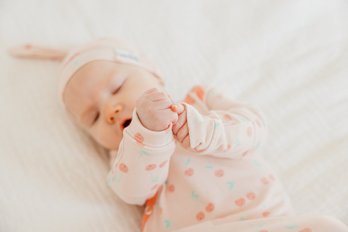 Cheery Newborn Knotted Gown