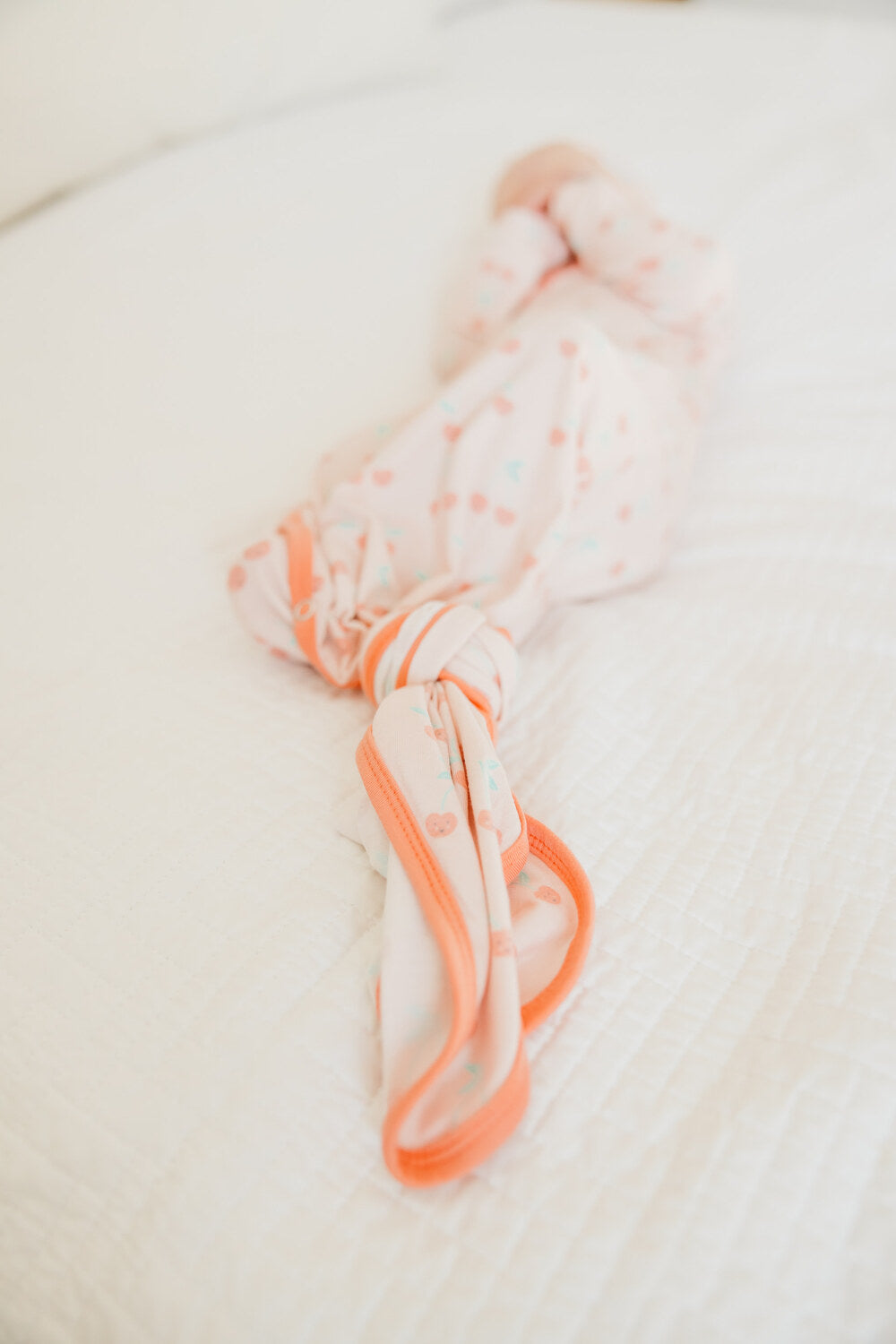 Cheery Newborn Knotted Gown