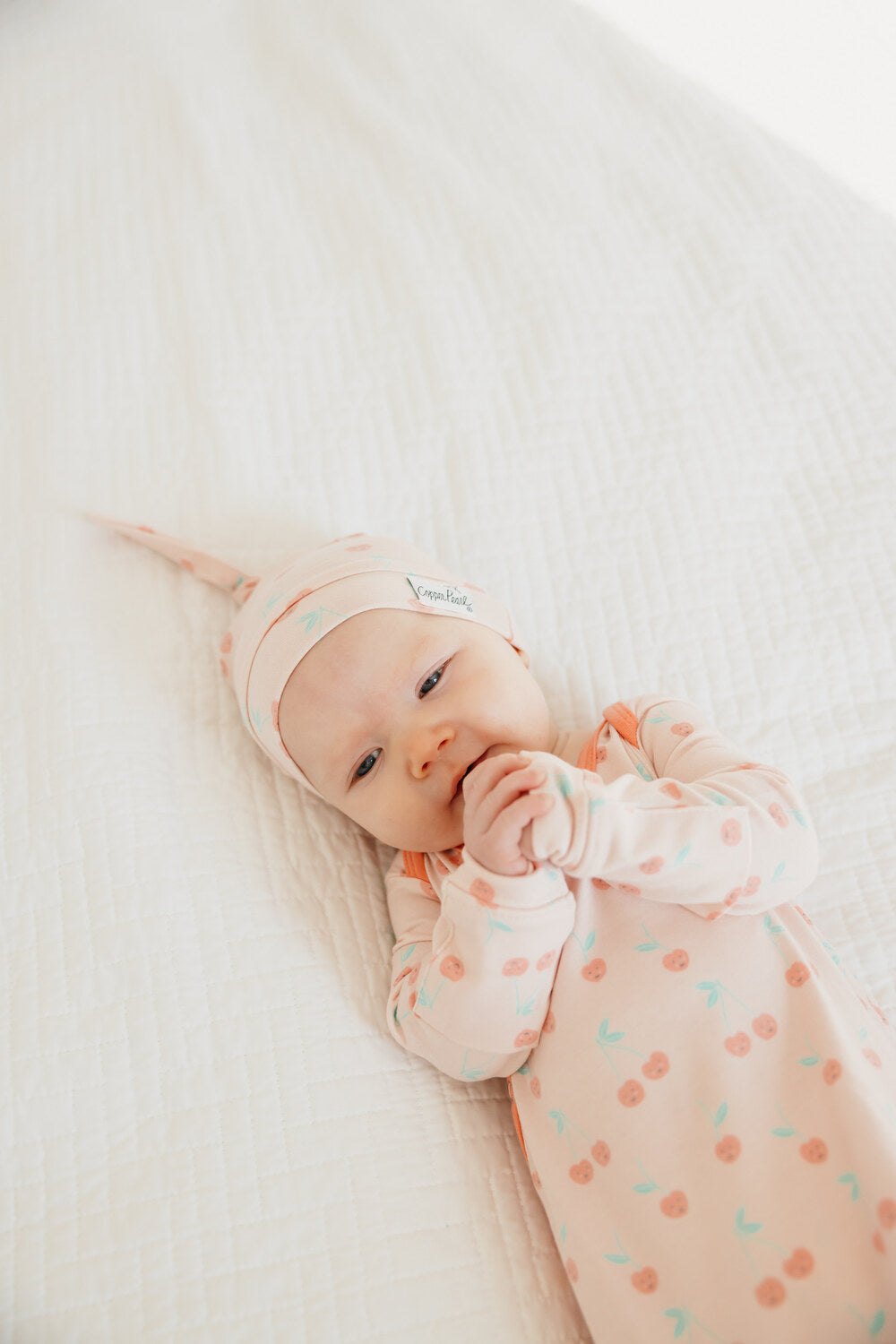 Cheery Newborn Knotted Gown