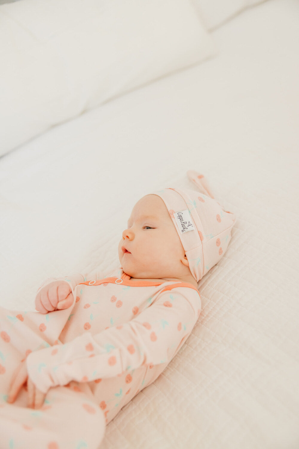 Cheery Newborn Knotted Gown