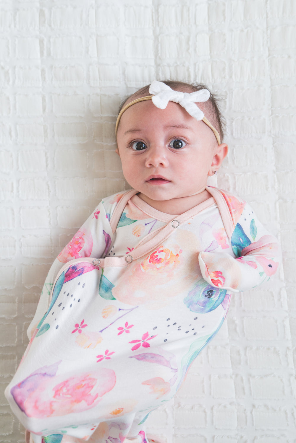 Bloom Knotted Gown 0-4mo