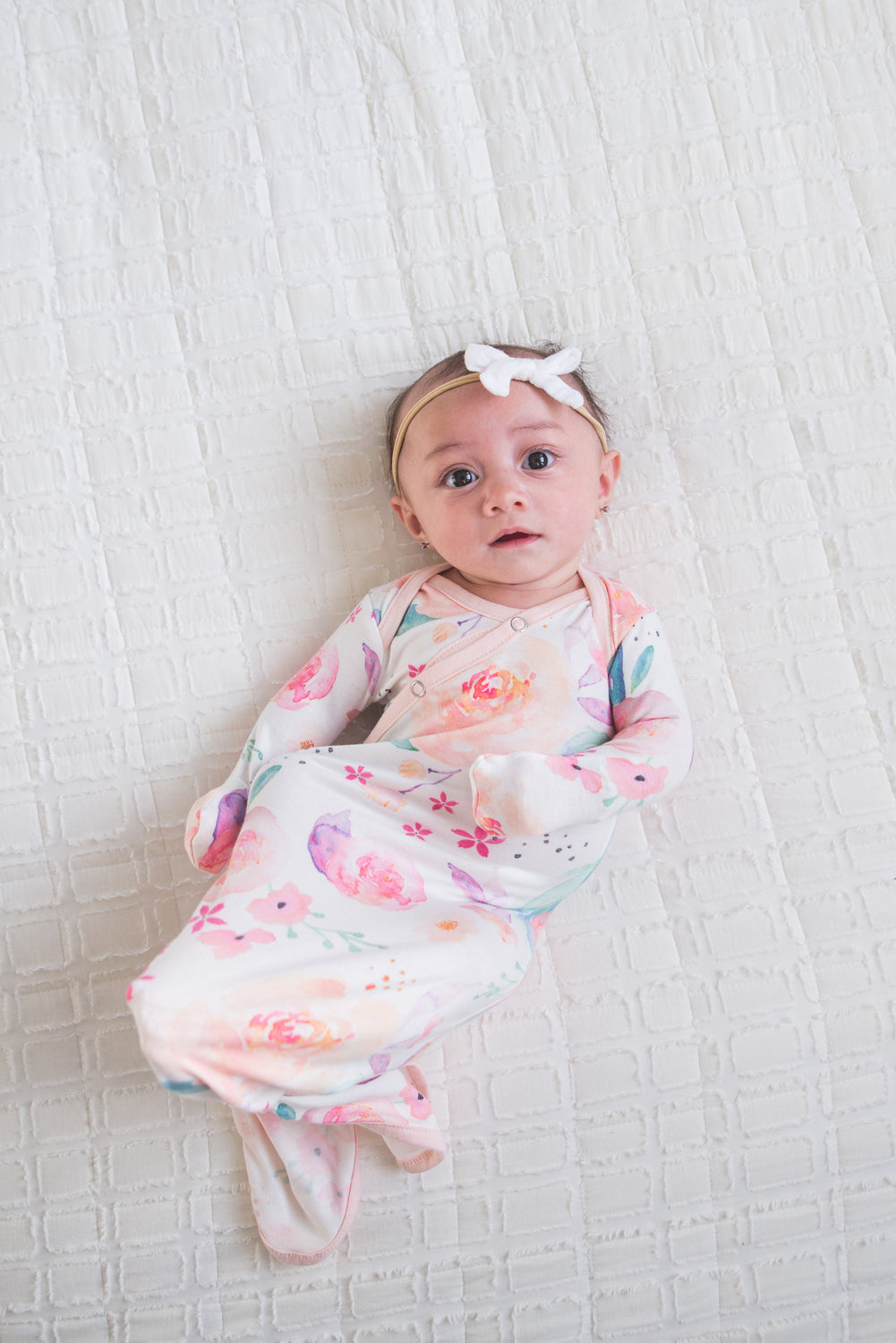 Bloom Knotted Gown 0-4mo