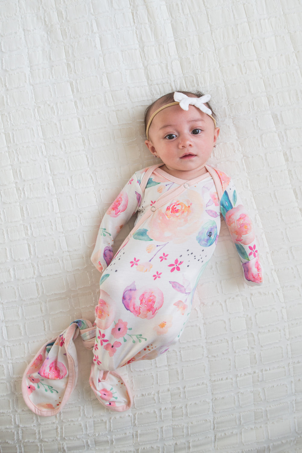 Bloom Knotted Gown 0-4mo