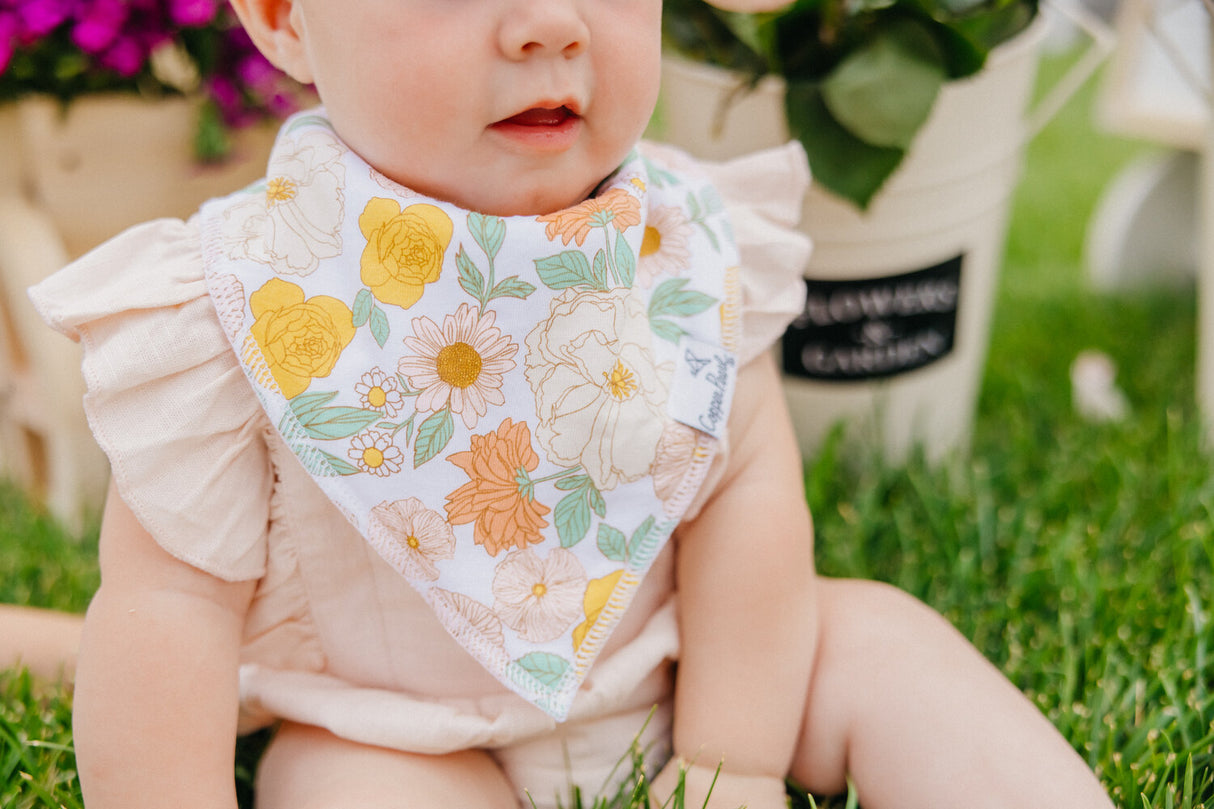 Lemon Bandana Bib Set