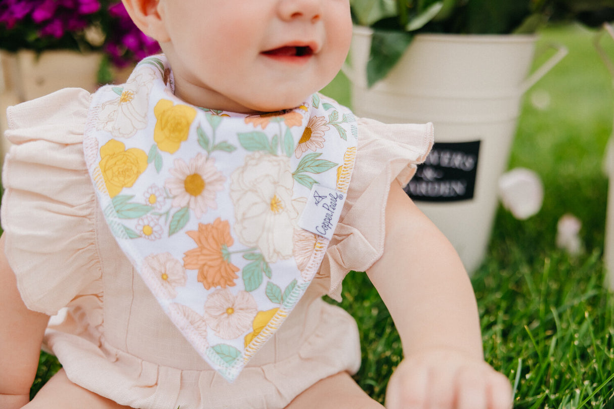Lemon Bandana Bib Set