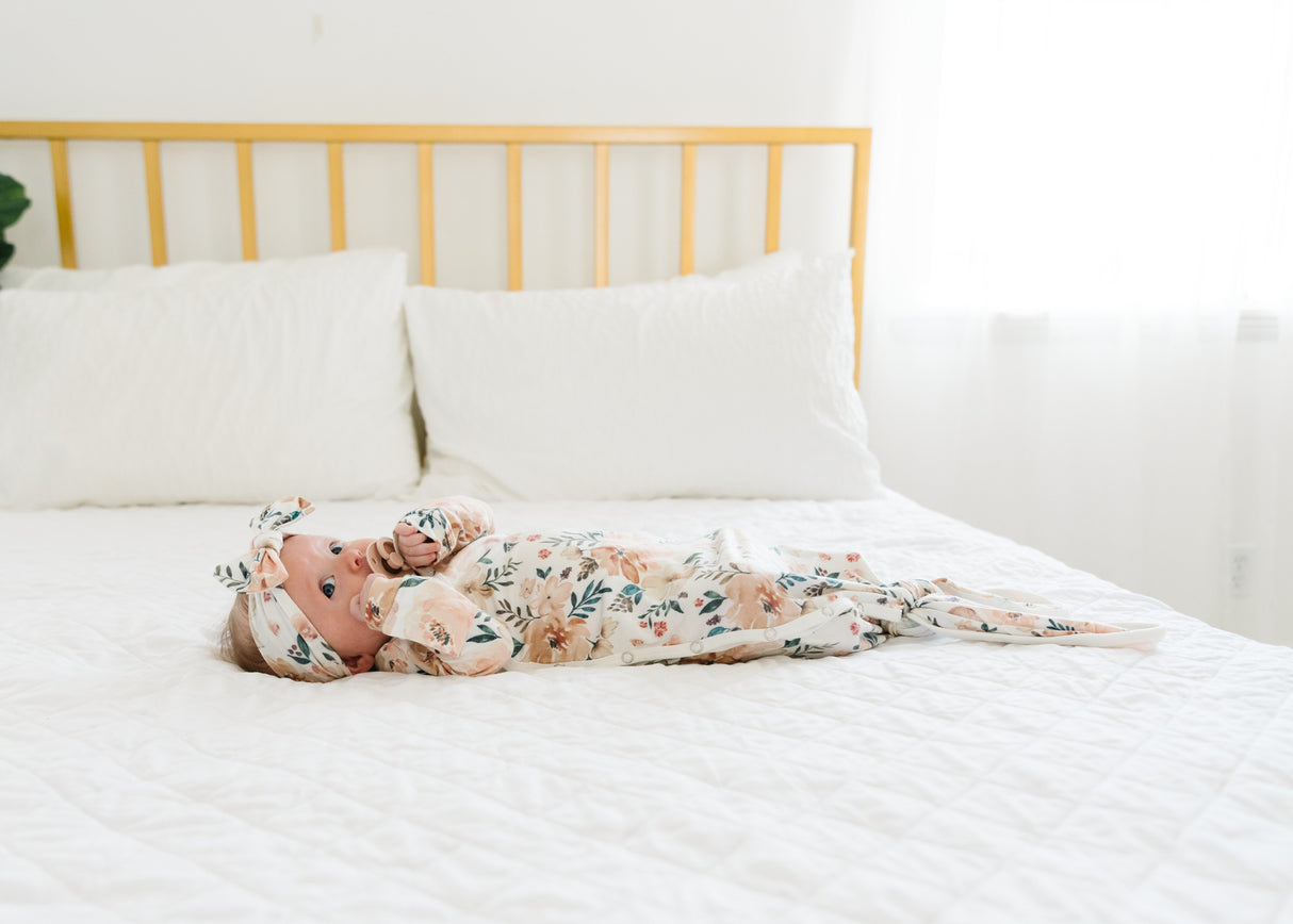 Autumn Knotted Gown 0-4mo