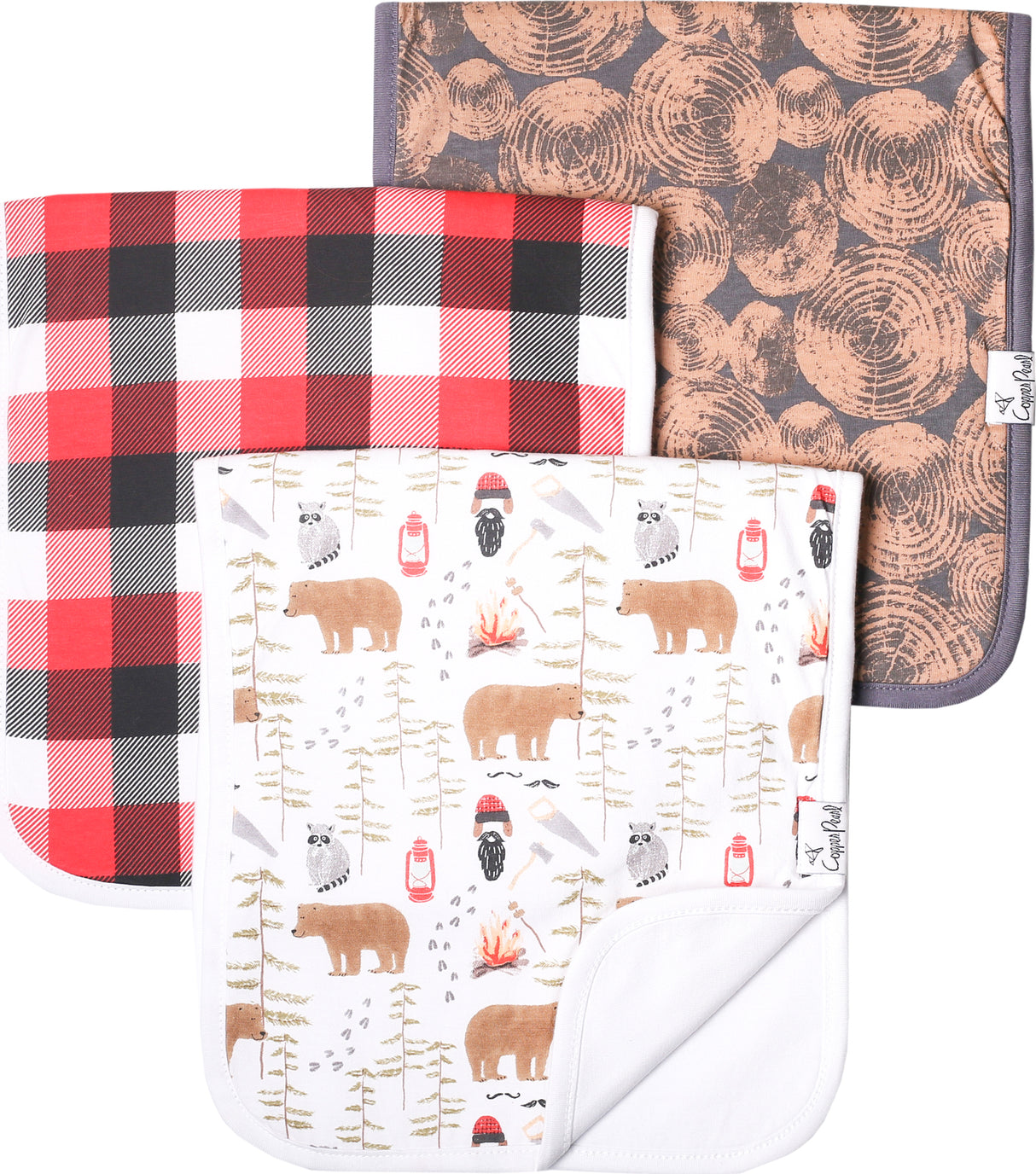 Lumberjack Burp Cloth Set (3-pack)