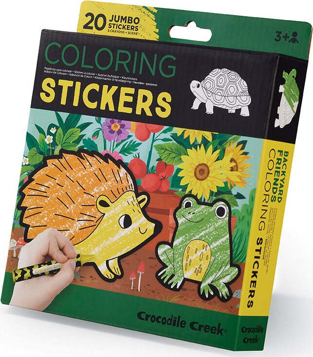 Coloring Stickers - Backyard Friends