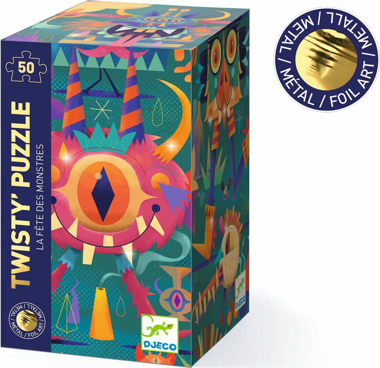 Monster Party 50pc Metallic Wizzy Jigsaw Puzzle