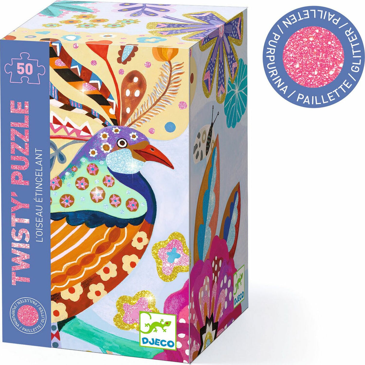 Sparkling Bird 50pc Glitter Wizzy Jigsaw Puzzle