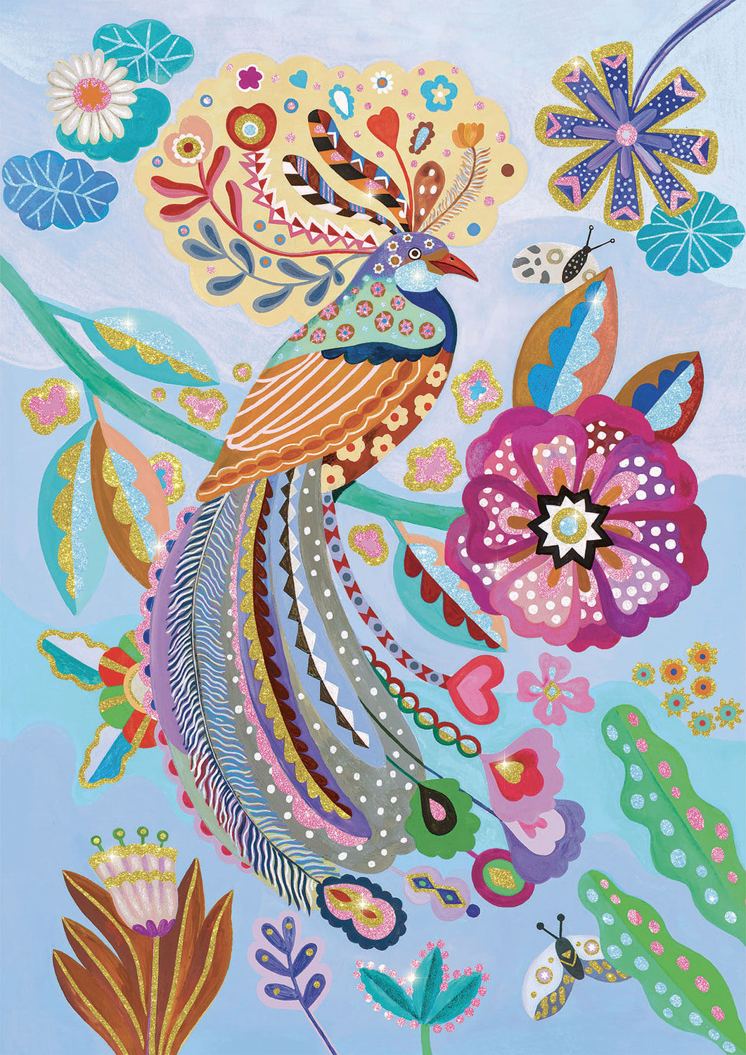 Sparkling Bird 50pc Glitter Wizzy Jigsaw Puzzle