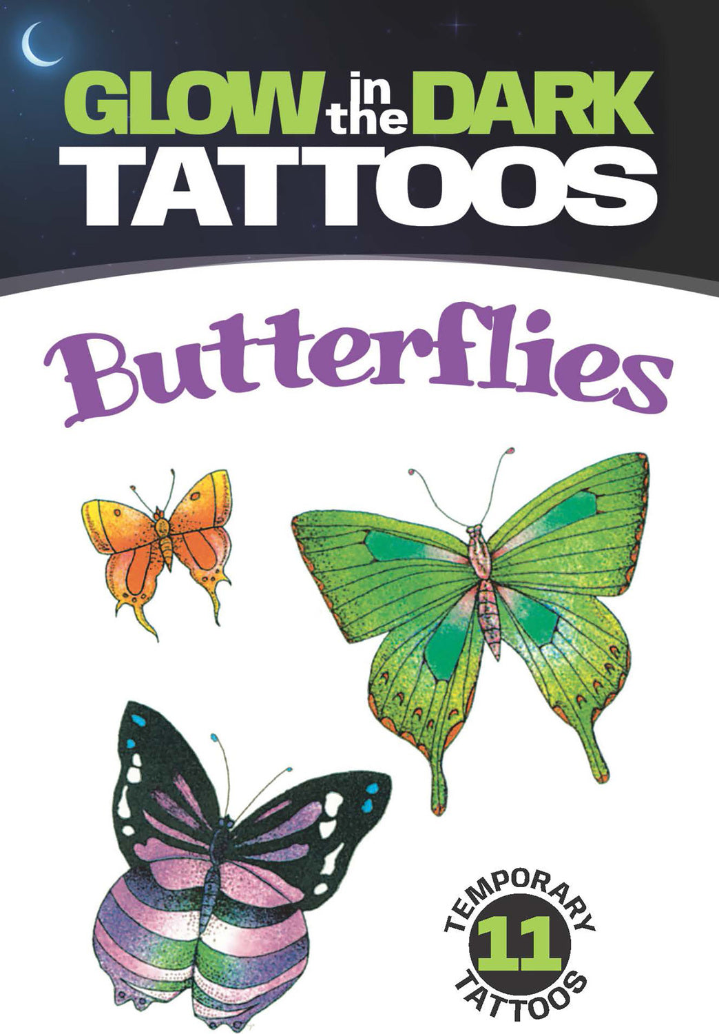 Glow-in-the-Dark Tattoos: Butterflies