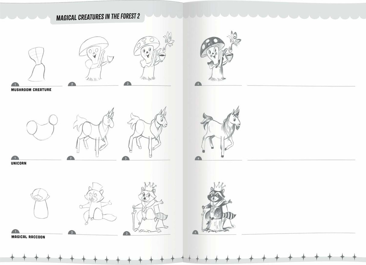 Learn to Draw Magical Creatures (Art book with Stickers)