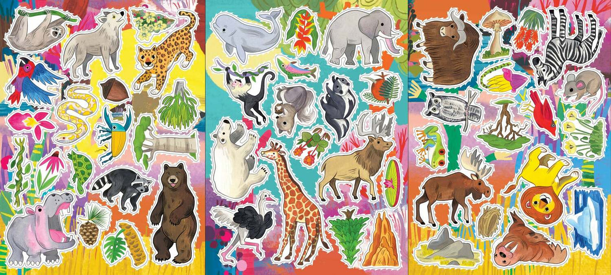 Learn to Draw Wild Animals (Art book with Stickers)