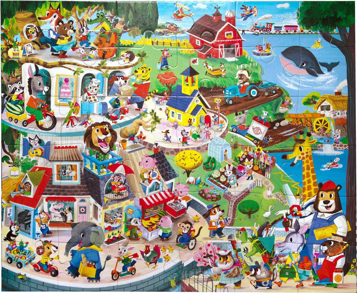 Friendly Town (36 piece giant puzzles)