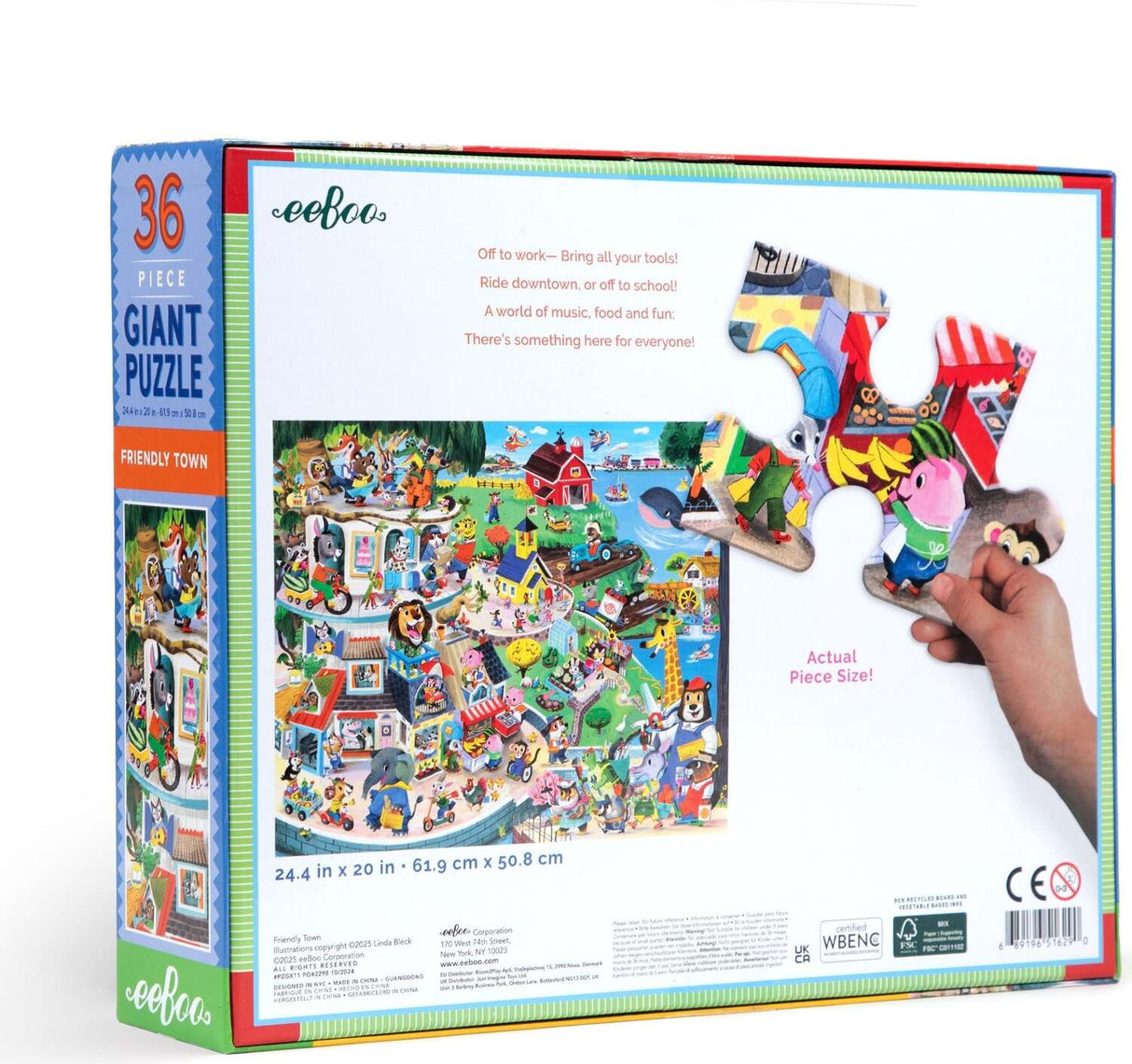 Friendly Town (36 piece giant puzzles)