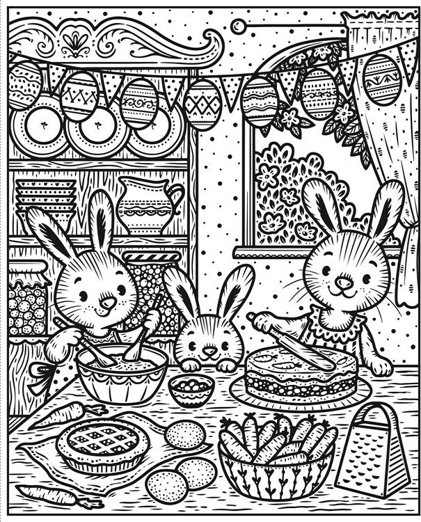 Easter, Magic Painting Book