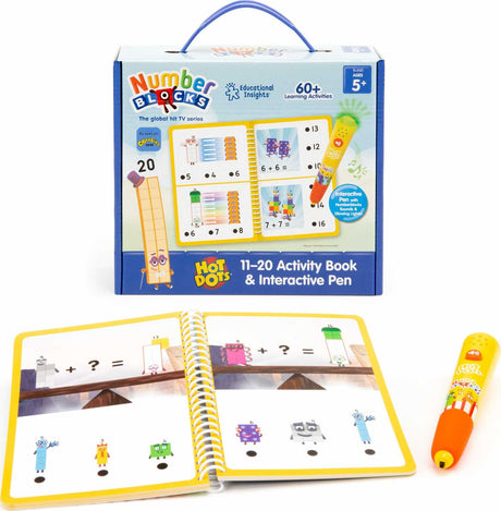 Hot Dots® Numberblocks Activity Book 11-20 and Interactive Pen
