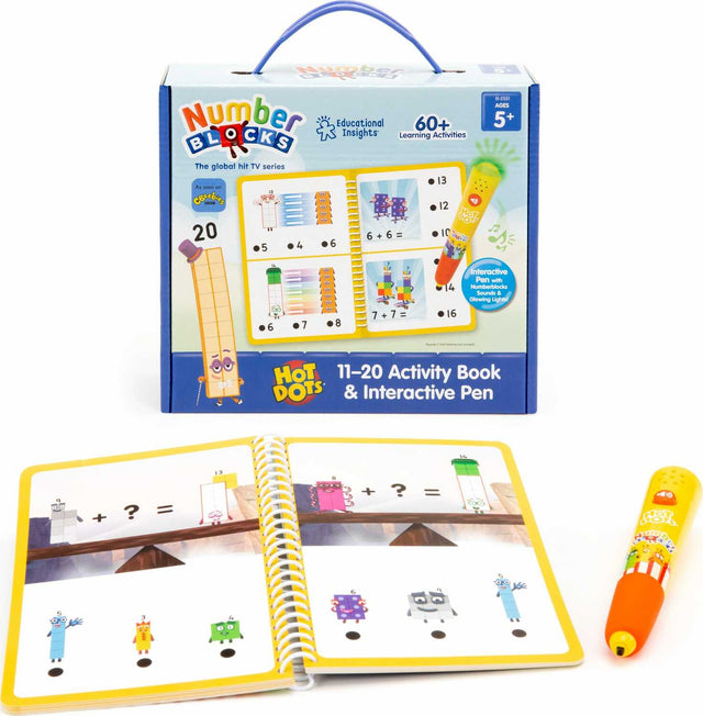 Hot Dots® Numberblocks Activity Book 11-20 and Interactive Pen
