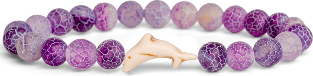 Fahlo Dolphin Tracking Bracelet - Coral Reef Violet