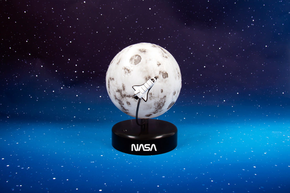 NASA Moon Lamp with Rocket
