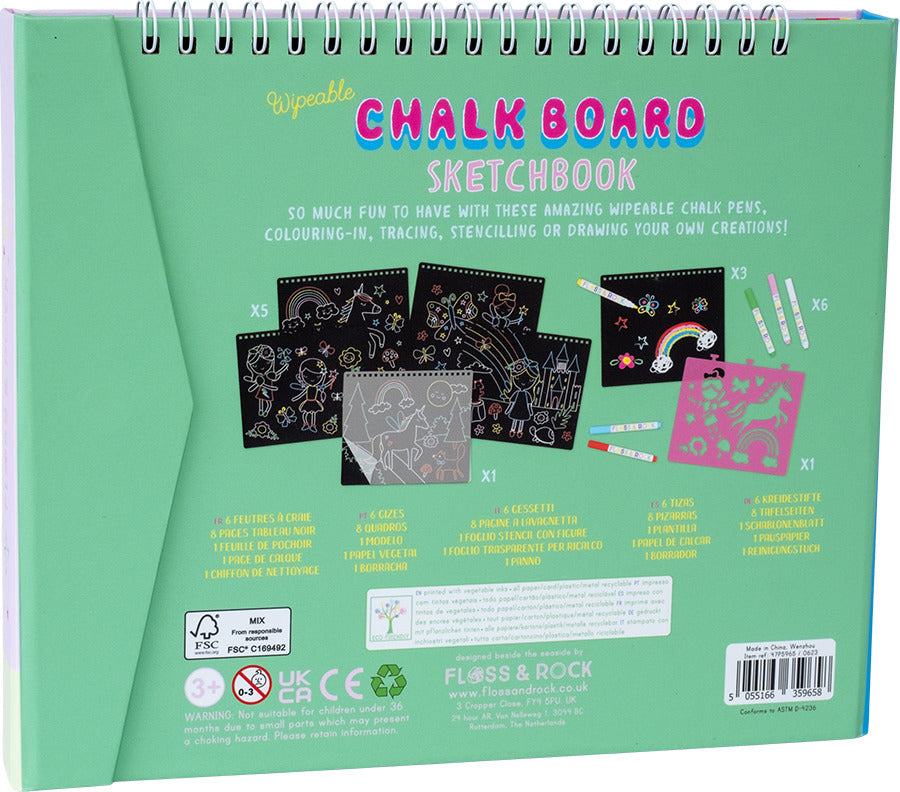 Rainbow Fairy Chalkboard Sketchbook