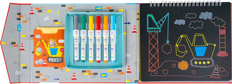 Construction Chalkboard Sketchbook