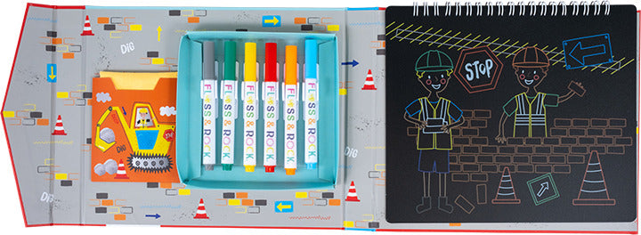 Construction Chalkboard Sketchbook