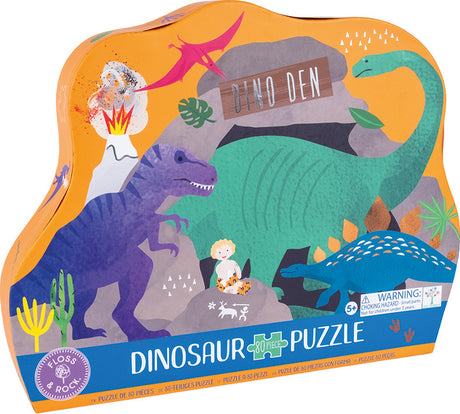 Dino 80pc "Diplodocus" Shaped Jigsaw with Shaped Box