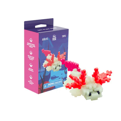 Plus-Plus Axolotl Set | 70pc Aquatic Building Kit