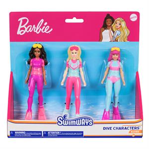 Barbie Dive Characters 3-Pack | Pool & Bathtime Toy Set